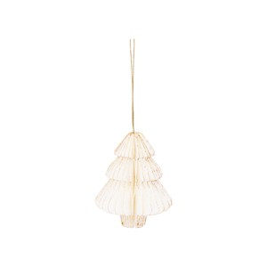 Gallerie II Honeycomb Paper White Tree Ornament - 1 of 4