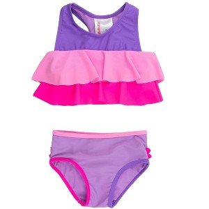 RuffleButts Girls Flounce Bikini - 1 of 4