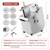 Multi-Functional Vegetable Cutter - High-Efficiency Motor,Dicer with 2 Size Feed Ports, Vegetable Processor Detachable Stainless Steel blade - 3 of 4