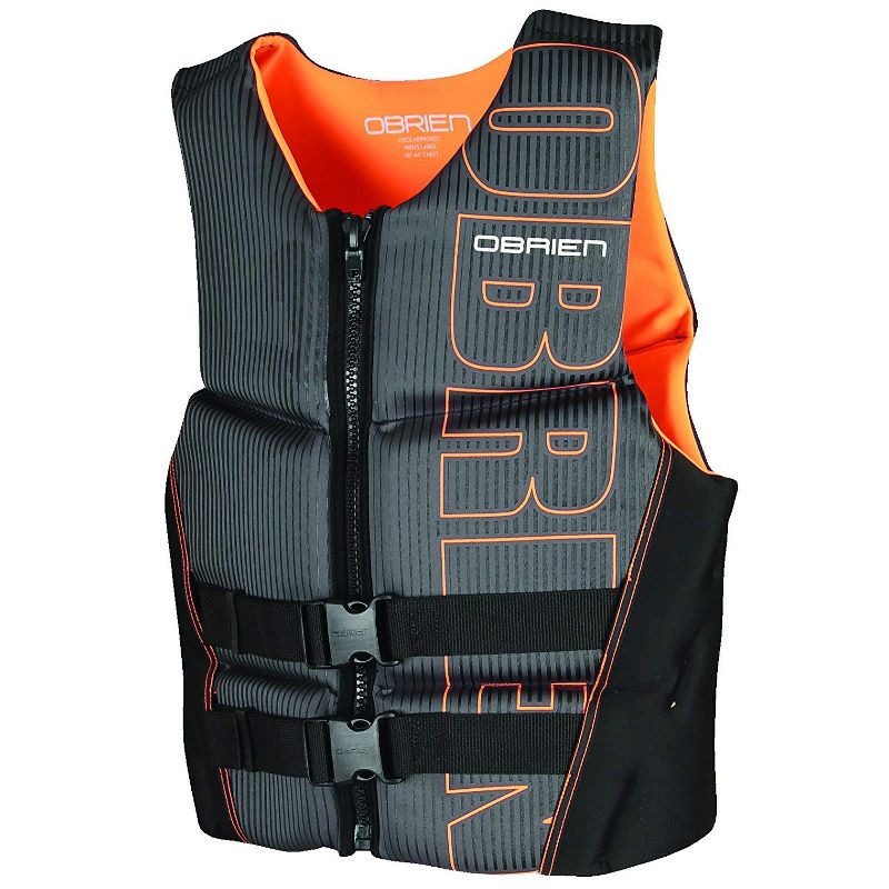 O'Brien Watersports Men's Comfortable Breathable Flex V-Back Lightweight Safety Life Jacket, Orange, Size Medium, 1 of 7