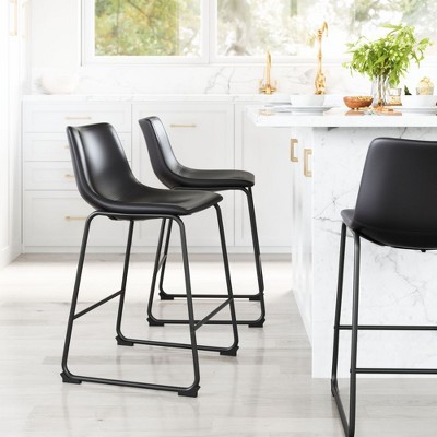 Zuo Smart Counter Stool (Set of 2) Black