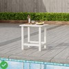 Outdoor Square Side Table - Adirondack Style Patio End Table for Pool Beach - Weather Resistant & Easy Setup - 2 of 4