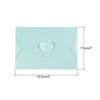 Unique Bargains Mini Pearlescent Paper Heart Shaped Clasp Envelopes 12 Pcs - 2 of 4