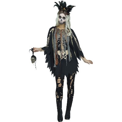 Fun World Womens Voodoo Pullover Costume - One Size Fits Most - Multicolored
