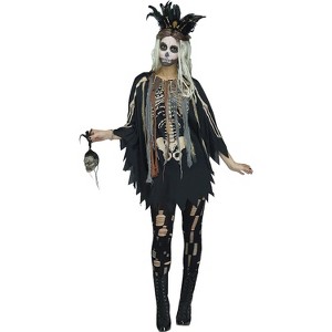 Fun World Womens Voodoo Pullover Costume - One Size Fits Most - Multicolored - 1 of 1