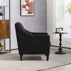 CAVINAS Modern Upholstered Accent Chair with Scooped Arms, Corduroy Fabric Armchair for Bedroom, Apartment, Office or Waiting Room - 4 of 4