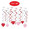 Beistle Valentine's Day Heart Whirls, 17.5"-26", (24/Pkg) Red - 4 of 4