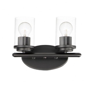 Maxim Lighting Corona 2 - Light Vanity in  Black - 1 of 2