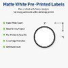 Avery Printable Round Labels, Double Black Border, 3" Diameter, Matte White Round Labels, Permanent, Laser/Inkjet, 60ct, Great for Product Labels - 2 of 4
