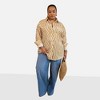 Rebdolls Women's Tori Linen Wavy Stripe Button Up Blouse - 2 of 3