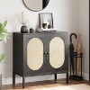 coucheta Modern Buffet Storage Cabinet with 2 Doors, Coffee Bar Cabinet with Adjustable Shelves, for Kitchen Room, Dining, Living Room - 4 of 4