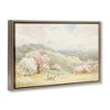 Stupell Industries Lambs Strolling Pastel Countryside Floating Frame Canvas Art - 2 of 4