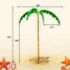 Costway 7ft Pre-lit LED Rope Light Palm Tree Hawaii-Style Holiday Decor w/ 306 LED Lights - 2 of 4