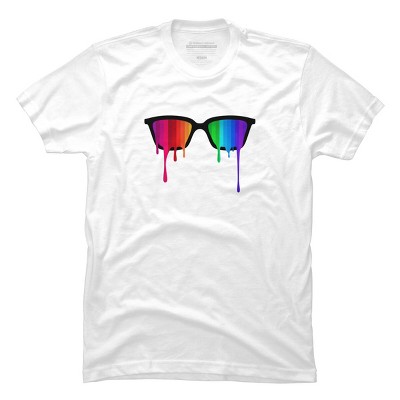 Adult Design By Humans Love Wins Hipster Glasses Pride By badbugs T-Shirt