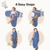KeaBabies 3pk Organic Baby Swaddle Sleep Sacks, Newborn Baby Swaddles Wrap 0-3 Months, Ergonomic Wearable Swaddle Blanket - 3 of 4