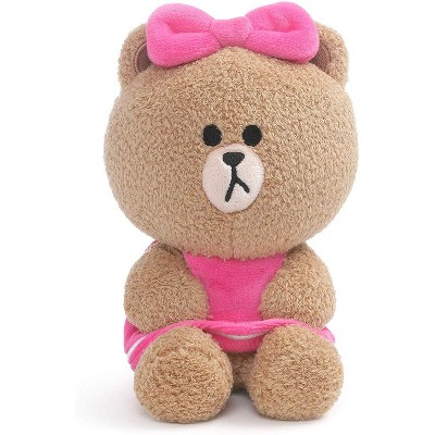 Enesco Line Friends Choco 7 Inch Seated Plush