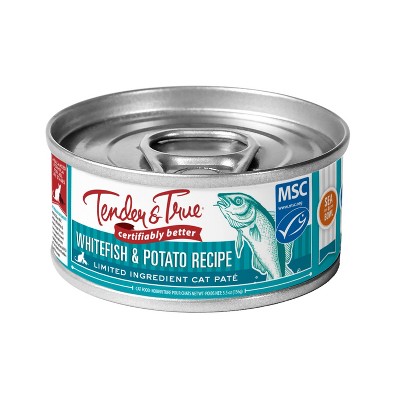 Tender & True Ocean Whitefish and Potato Recipe Wet Cat Food - 24ct
