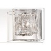 Possini Euro Design Wrapped Wire Modern Wall Light Polished Chrome Hardwire 47 3/4" 6-Light Fixture Clear Glass for Bedroom Bathroom Vanity Reading - 3 of 4