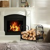 Costway 19'' Firewood Storage Rack Leaf Patterns  Firewood Storage Holder - 3 of 4