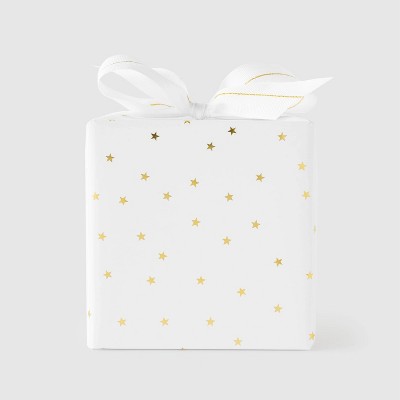 Gold Scattered Star Gift Wrap - Sugar Paper™