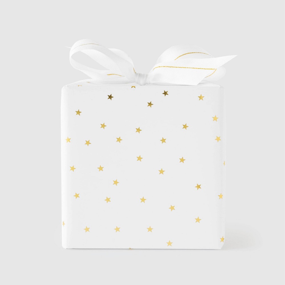 Gold Scattered Star Gift Wrap - Sugar Paper