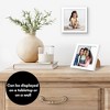 Americanflat 5x5 Picture Frame with Shatter-Resistant Glass - Streamline Collection - Thin Square Picture Frame for Tabletop and Wall Display - White - 4 of 4