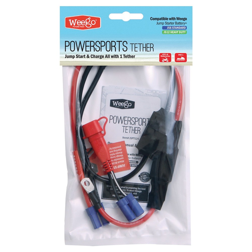 Works with JS6 & JS12 Weego JSPT524 Powersports Tether 2-in-1 Jump & Charge 