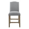Set of 2 Grayson Counter Height Barstools Gray/Driftwood - Steve Silver Co. - 3 of 4