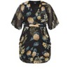 Women's Plus Size Wrap Golden Floral Dress - black | CITY CHIC - 4 of 4