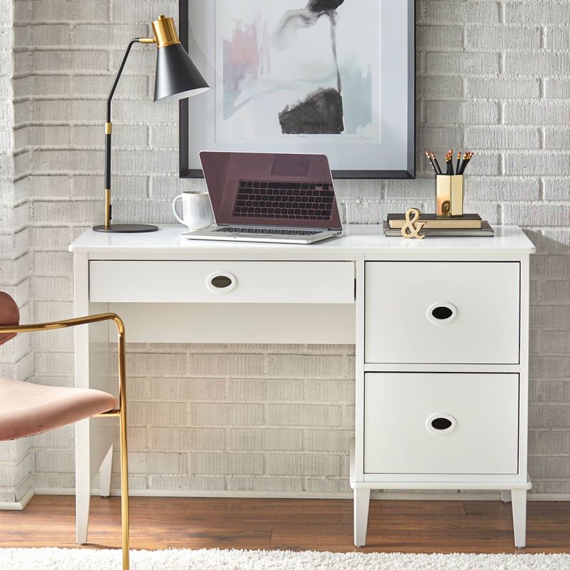 Jamie Student Writing Desk with 3 Drawers - Buylateral, 3 of 7