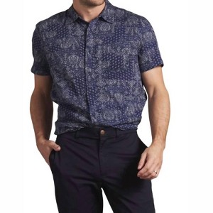 Men's Bedford Textured Printed Shirt - Grayers - 1 of 3