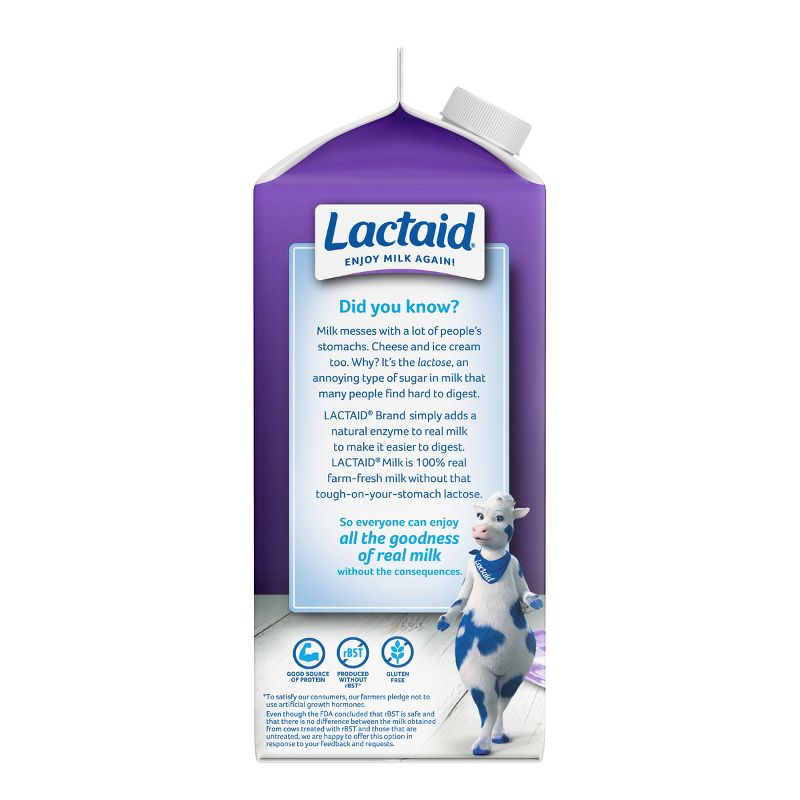 Lactaid Lactose Free Fat Free Milk - 0.5gal, 5 of 9