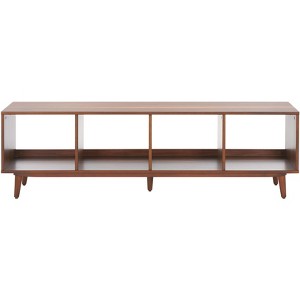 Cricket 4 Open Shelf Media Stand - MED5016 - Natural Acacia - Safavieh - 1 of 4