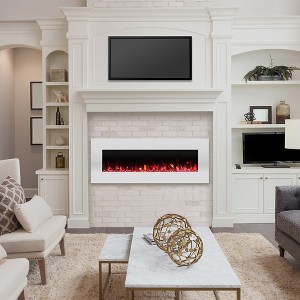 Hasting Home Wall Mounted Electric Fireplace with Remote - 1 of 4