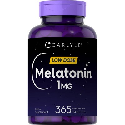 Carlyle Melatonin 1mg | 365 Fast Dissolve Tablets