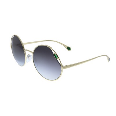 Bvlgari BV 6159 278/8G Womens Round Sunglasses Pale Gold 54mm
