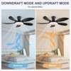 Kviflon 48 Inch Modern LED Ceiling Fans with Quiet Reversible DC Motor, Dimmable 3 Colors 6 Speeds - 4 of 4