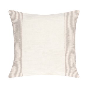 22"  Striped Cotton Throw Pillow - 1 of 4