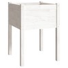 Garden Planters 2 pcs White 50x50x70 cm Solid Pinewood - 4 of 4