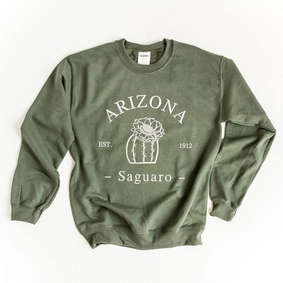 Simply Sage Market Women's Graphic Sweatshirt Embroidered Arizona Flower