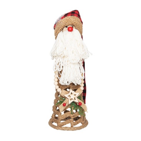 Gallerie II Buffalo Plaid Gnome Santa Figurine - image 1 of 4