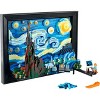 LEGO Ideas Vincent Van Gogh The Starry Night, Unique 3D Wall Art for Home  Décor or Table Display with Artist Minifigure, Creative Building Crafts Set