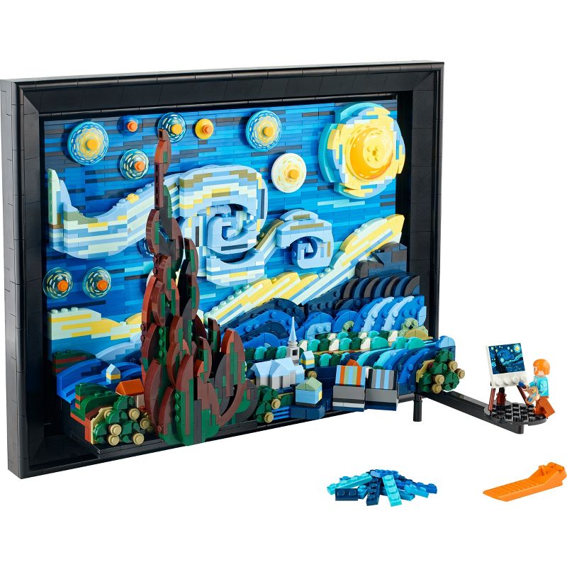 LEGO Ideas Vincent van Gogh - The Starry Night Art Set 21333, 3 of 10