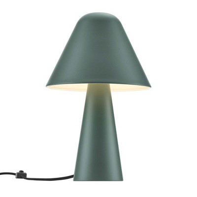 Green Metal Mushroom Adjustable Table Lamp