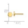 Chisel Stainless Steel Polished Yellow IP-plated Hexagon Earrings - 4 of 4