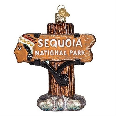 Old World Christmas Blown Glass Ornament for Christmas Tree, Sequoia National Park