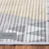 Geometric Area Rug, Washable Non-Slip Modern Carpet, Multi-Color Distressed Low Pile Rug for Kitchen, Bedroom - 4 of 4