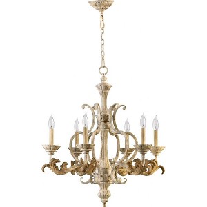 Quorum Lighting Florence 6-Light Chandelier, 6 Lights, Persian White - 1 of 4