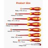VEVOR Insulated Screwdriver Set, 12-Piece, 1000V Insulated Electrician Tool Set, with Magnetic Phillips Slotted Tips, Insulated Pliers, Red & Yellow - 3 of 4