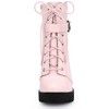 Allegra K Women's Platform Solid Buckle Lace Up Block Heel Ankle Boot - 2 of 4